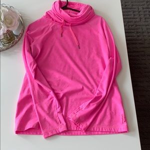 Reebok neon pink sports turtleneck